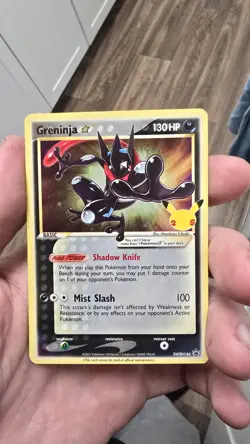 Greninja Gold Star SWSH144 Promo Celebrations Near Mint Minus Pokemon Card TCG - Image 1