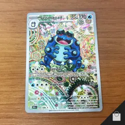 Seismitoad 105/086 Sv: Black Bolt Pokemon Nintendo Rare Brazilian Card LP+/NM- - Image 1