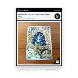 Seismitoad 105/086 Sv: Black Bolt Pokemon Nintendo Pack Fresh Brazilian Card NM+ - Image 1