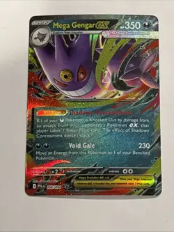 Mega Gengar ex Double Rare Holo 056/094 NM ME02: Phantasmal Flames Pokemon Card - Image 1