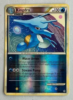 Kingdra 17/95 Reverse Holo Unleashed Pokemon TCG Card 2010 - Image 1