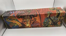 Vintage 90s Magic the Gathering Card Box , Dragon Red , Shard Phoenix , Fire - Image 1