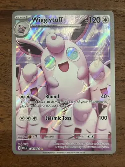 Pokemon TCG Wigglytuff 105/094 Phantasmal Flames Ultra Rare NM Card - Image 1