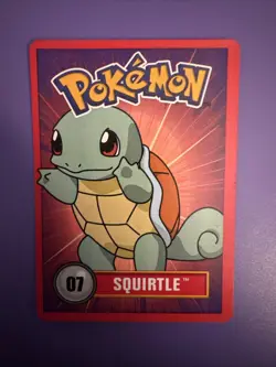 1998 Squirtle #07 Nintendo Pokemon Promo Card - Rare Vintage Collectible - LP - Image 1