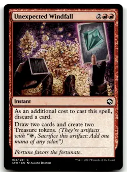 MTG Unexpected Windfall C Adventures in the Forgotten Realms 164 LP - Image 1