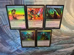 Foil Elves - Boreal Druid Coldsnap Farhaven & Arbor Elf Llanowar & Wood EX+/NM- - Image 3