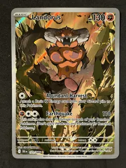 Landorus Illustration Rare 131/086 Pokemon Black Bolt English IR - Image 1
