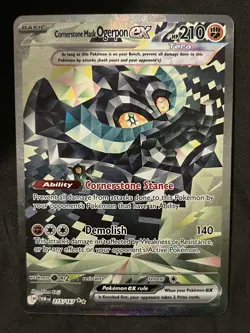 Cornerstone Mask Ogerpon ex 215/167 Pokemon Twilight Masquerade SIR NM - Image 1