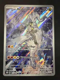 Pokemon TCG N's Reshiram 167/159 Journey Together Holo Foil Scarlet & Violet - Image 1
