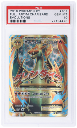 2016 Pokemon XY Evolutions M Charizard Ex #101 PSA 10 - Image 1