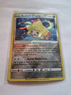 Radiant Jirachi 120/195 Silver Tempest Pokemon TCG NM - Image 2
