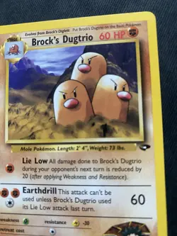 Pokemon TCG Brock's Dugtrio 22/132 Gym Challenge Rare - Image 2