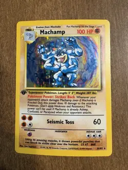 Pokemon TCG Machamp Holo Deck Exclusive First Edition 8/102 - Image 1