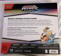 Pokemon TCG Prismatic Evolutions Poster Collection Box New & Sealed - Image 2
