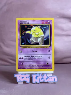 Drowzee 49/102 Base Set - Common - Pokemon TCG - WOTC -HP - TCGKITTEN - Image 1