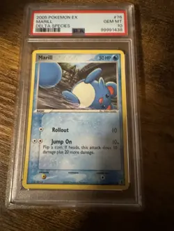 2005 Pokemon Ex Marill Delta Species #76 Psa 10 - Image 1