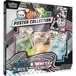 Pokemon Unova Poster Collection Black Bolt White Flare 4 Packs 3 Promos 1 Poster - Image 1
