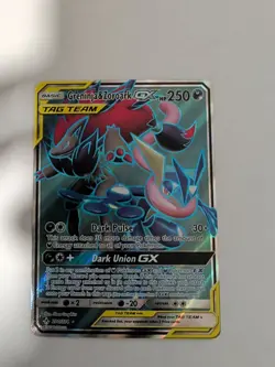 GRENINJA & ZOROARK GX TAG TEAM 2019 POKEMON TCG SM UNBROKEN BONDS 200/214 - Image 1