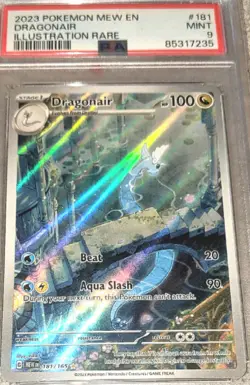PSA 9 MINT - Dragonair 181/165 SV Scarlet & Violet 151 Holo Pokemon TCG - Image 1