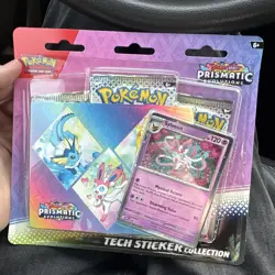 Pokemon TCG Prismatic Evolutions Tech Sticker Collection - Sylveon - New Sealed! - Image 1