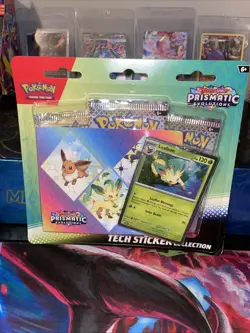 Pokemon TCG: Prismatic Evolutions Tech Sticker Collection - Leafeon - New Sealed - Image 1