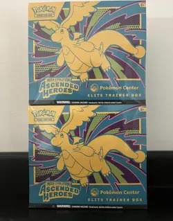 Pokemon TCG - Ascended Heroes Pokemon Center ETB Elite Trainer Box Sealed X2 - Image 1