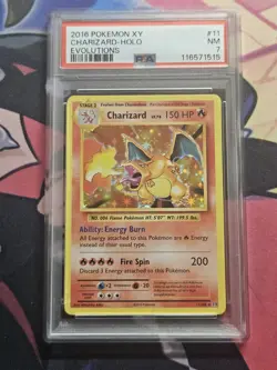 2016 Pokemon Charizard Holo XY Evolutions 11/108 PSA 7 NM - Image 1