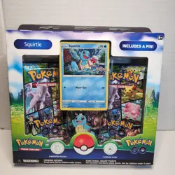 Pokemon Go TCG Squirtle Pin Box Unopened - Image 1