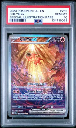 2023 POKEMON PAL EN-PALDEA EVOLVED SPECIAL ILLUSTRATION RARE CHI-YU EX PSA 10 - Image 1