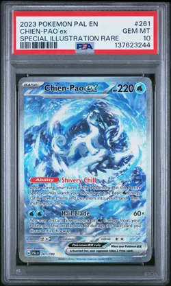 2023 POKEMON PAL EN-PALDEA EVOLVED SPECIAL ILLUSTRATION RARE CHIEN-PAO EX PSA 10 - Image 1