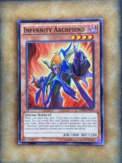 Yugioh Infernity Archfiend OP02-EN017 Common LP - Image 1
