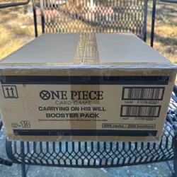 ONE PIECE TCG CARRYING ON HIS WILL OP-13 ENGLISH SEALED BOOSTER BOX CASE - Image 1