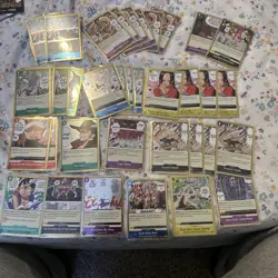 Lot of 36- ONE PIECE TCG - EVENT CARDS - Rare ALL FOIL Gold Border - Image 1