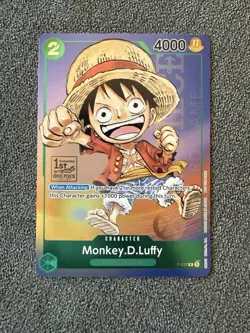 Monkey.D.Luffy - P-037 - 1st Anniversary Promo - Foil - English - NM - OP CCG - Image 1