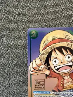 Monkey.D.Luffy - P-037 - 1st Anniversary Promo - Foil - English - NM - OP CCG - Image 3