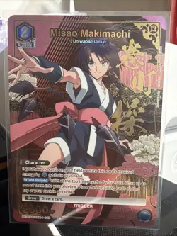 Bandai Union Arena Rurouni Kenshin Misao Makimachi 025 SR* - Image 1