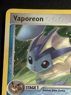Vaporeon 19/115 Stamped Reverse Holo Foil Card Pokemon TCG Unseen Forces MP - Image 2