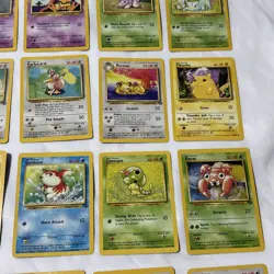 Vintage 1999 Pokemon Cards Lot 25 Base Jungle Fossil LP/NM No Duplicates - Image 5