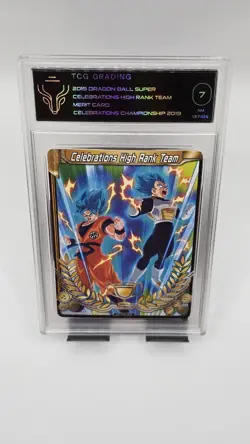 2019 Dragon Ball Super Celebrations High Rank Team Merit Card – TCG Grading 7 - Image 1