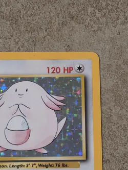 [ NM- ] Chansey 3/102 Base Set Holo Rare Pokemon Card 1999 Ken Sugimori - Image 2
