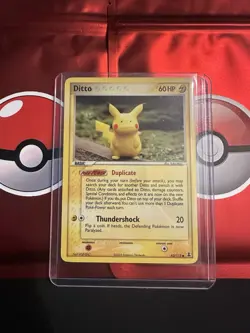 Ditto (Pikachu) 63/113 EX Delta Species – Vintage Pokemon Card - Image 1
