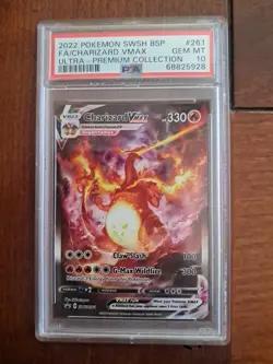 Pokemon TCG Charizard VMAX SWSH261 Black Star Promos Holo Card Gem 10 - Image 1