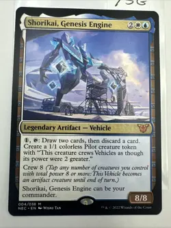 MTG Shorikai, Genesis Engine #4 Mythic Commander: Kamigawa: Neon Dynasty - Image 2