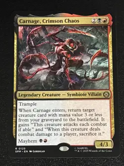 MTG Universes Beyond: Spider-man Carnage, Crimson Chaos 0125 NM Rare - Image 1