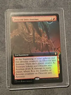 Descent Into Avernus - Extended Art FOIL - CLB - MTG - NM - EN - 580 - Image 1