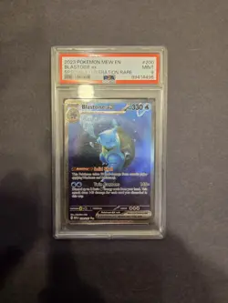 Pokemon Blastoise ex 200/165 SV151 Special Illustration Rare Holo PSA 9 English - Image 1