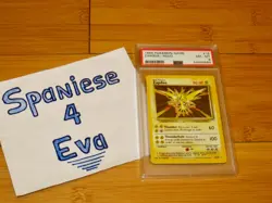 PSA 8 NM-MT Zapdos Base Set Unlimited Holo Rare 16/102 Pokemon 1999 - Image 1