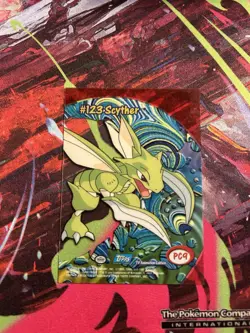 Pokemon Topps Scyther #123 Clear Card PC9 - Image 2