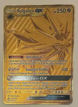 Authentic Pokemon TCG Solgaleo GX Sun & Moon: Ultra Prism Holo Secret Rare - Image 2