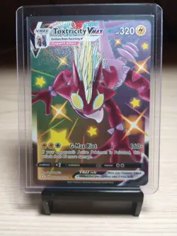 Pokemon Toxtricity VMAX Shiny Holo Rare Holo Shining Fates: Shiny Vault SV113/SV - Image 1